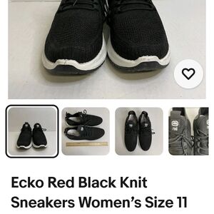 Ecko Unlimited Women's Black Sneakers (Fit More Like a 10 1/2 Or 10)